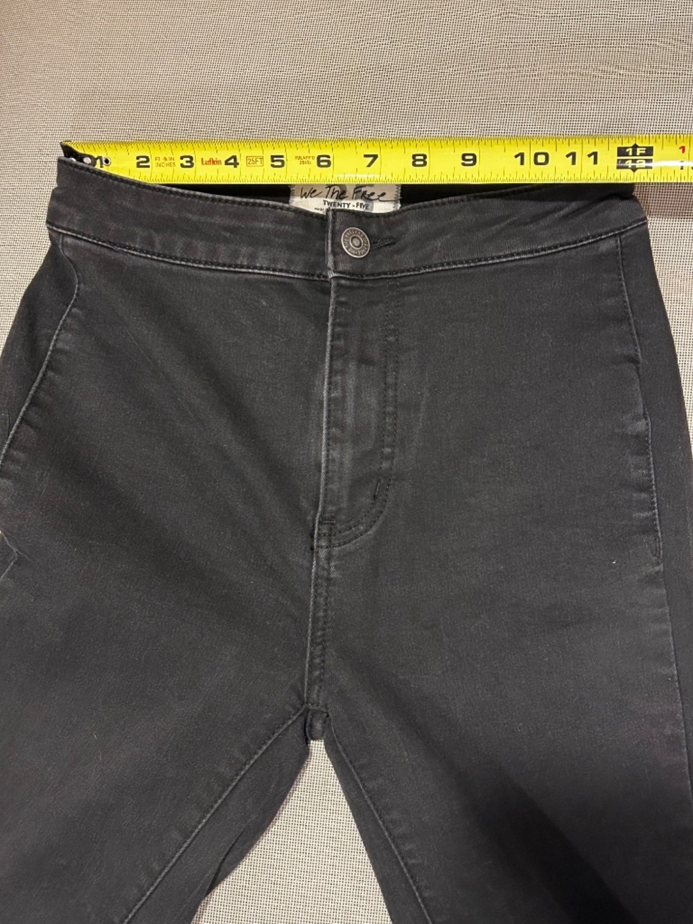 We The Free Extreme Flare High Rise Raw Hem Jeans Black - Picture 6 of 12